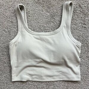 CRZ Yoga cropped tank w/built in bra